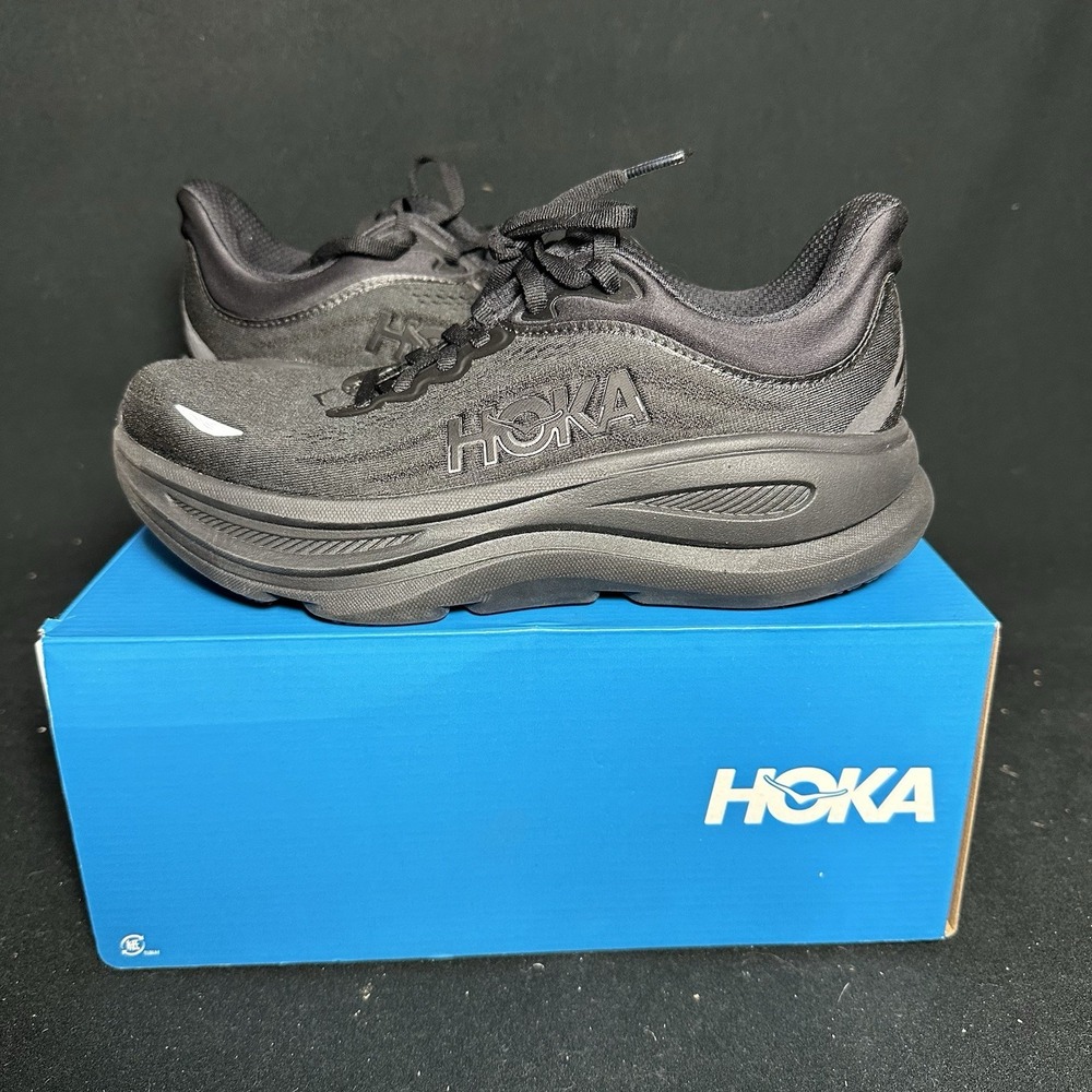 Hoka One One - Bondi 9 Women's Size 7.5 D Wide Black - 1162014/BBLC New In Box